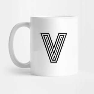 Letter V Mug